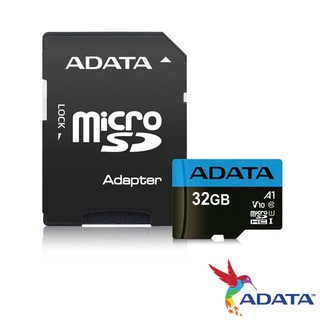 【GO蝦拚百貨】威剛 Premier microSDHC UHS-I (A1) 32G記憶卡(附轉卡)