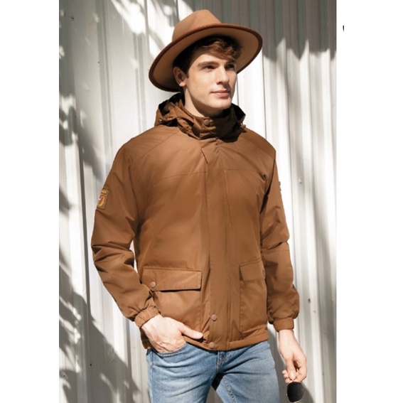 MIT台灣品牌Aiken艾肯 登山防風保暖外套（可拆帽）