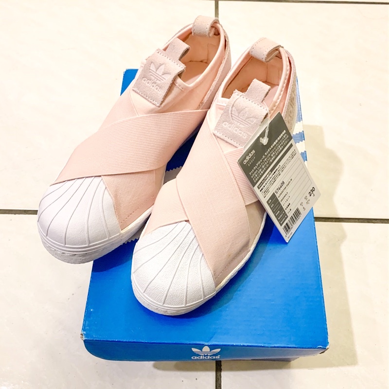 【全新】 Adidas Slip On 愛迪達 繃帶鞋 櫻花粉 粉色繃帶鞋 日本帶回