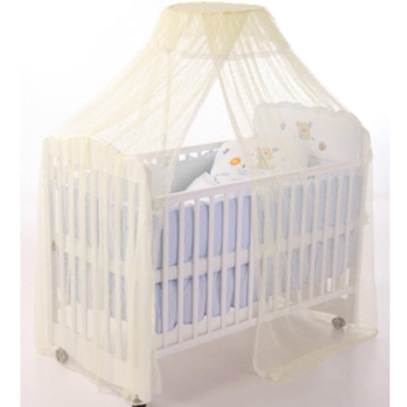 美國L.A. Baby 豪華全罩式嬰兒床蚊帳（加大加常型/鵝黃色）