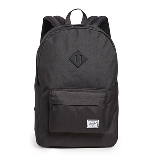 Herschel Heritage 大型 帆布 防潑水 黑色 全黑 綠色 筆電夾層 皮革 豬鼻子 書包 後揹包 現貨