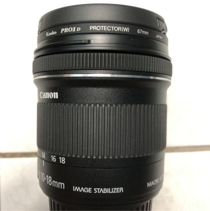 二手 Canon Ef S 10 18mm F4 6 5 6 Stm 超廣角變焦鏡 附遮光罩 蝦皮購物