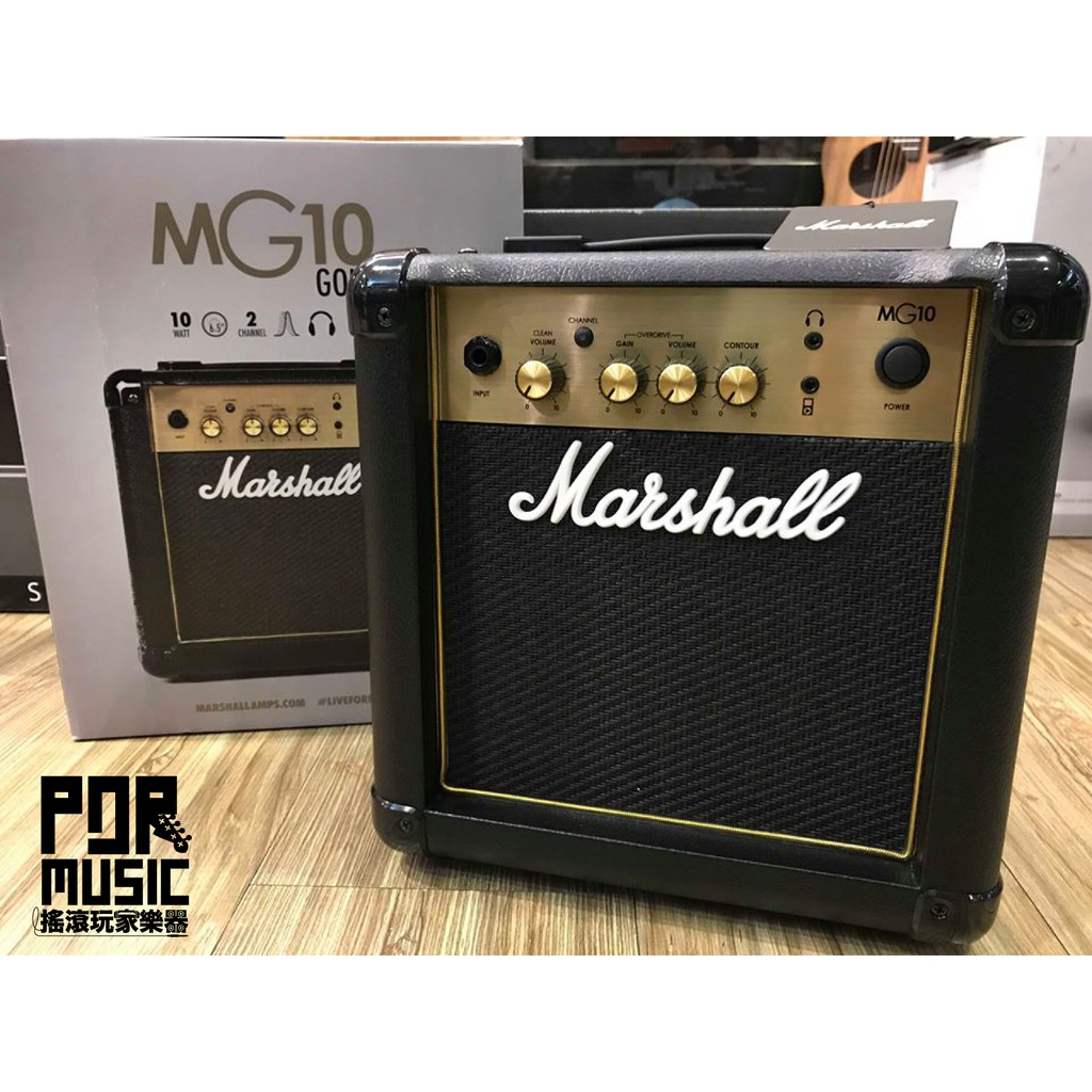 【搖滾玩家樂器】全新 公司貨保固免運 Marshall MG10G 電吉他音箱 新款 電吉他 音箱 MG10