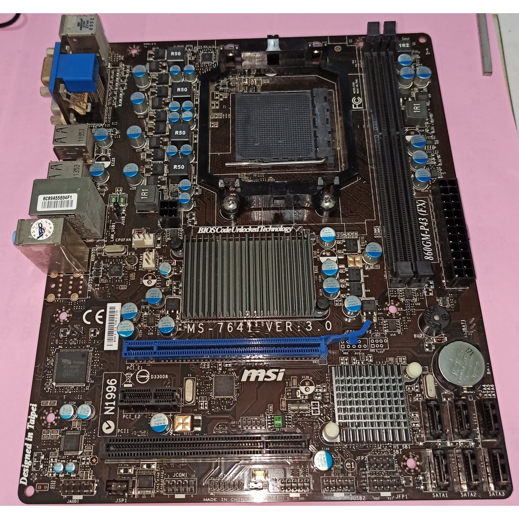 微星 860GM-P43 (FX) DDR3 AM3 附檔版 保固一週
