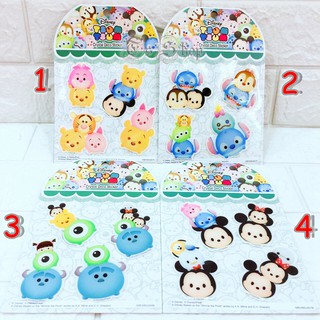 正版 tsumtsum 疊疊樂 米奇米妮 維尼 史迪奇 毛怪大眼仔 奇蒂 水晶浮雕貼 防水貼紙 手機貼紙 貼紙 機車貼紙
