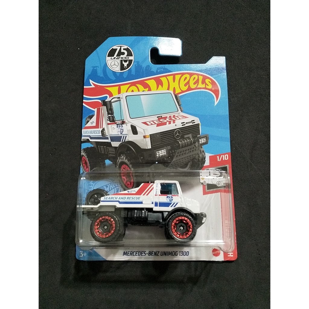 Hot Wheels 風火輪 MERCEDES-BENZ UNIMOG 1300 賓士 白色 E