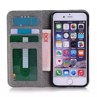 【世明國際】iPhone6/6s plus 4.7/ 5.5 布質皮套 日記式 插卡皮套 隱藏磁扣 保護套 i6/i6+