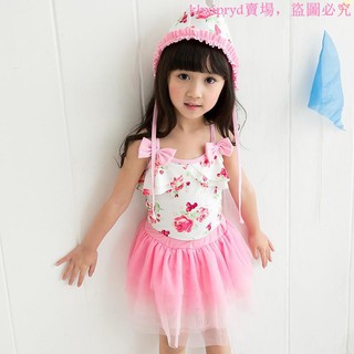 孩子溫泉連體女童幼兒裙式可愛韓國兒童泳裝寶寶游泳衣