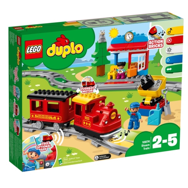 木木玩具 樂高 LEGO 德寶 duplo 10874 火車 蒸氣列車