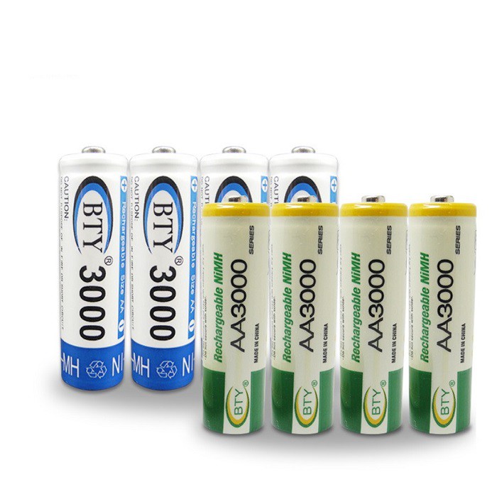 Bty 充電電池4號充電電池鎳氫aaa 電池3000 Nfo居家必備nnnnn 蝦皮購物