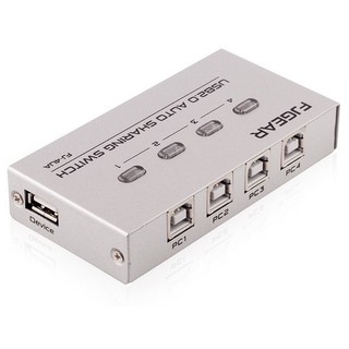 印表機 列印孔(輸入)轉USB(輸出) 四進一出 4切1 切換器 轉換器 (手動/自動 附光碟)