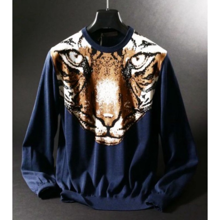 Loro Piana PASHMERE全新同級別頂級時尚絲綢針織老虎毛衣義大利製