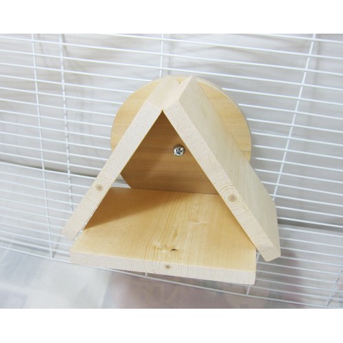 【鹹蛋鼠鼠壓箱寶】MOU1121YEN 手作MIT壁掛式倉鼠帳篷木屋 寵物鼠玩具遊戲屋 掛籠木製傢具啃咬磨牙 松鼠蜜袋