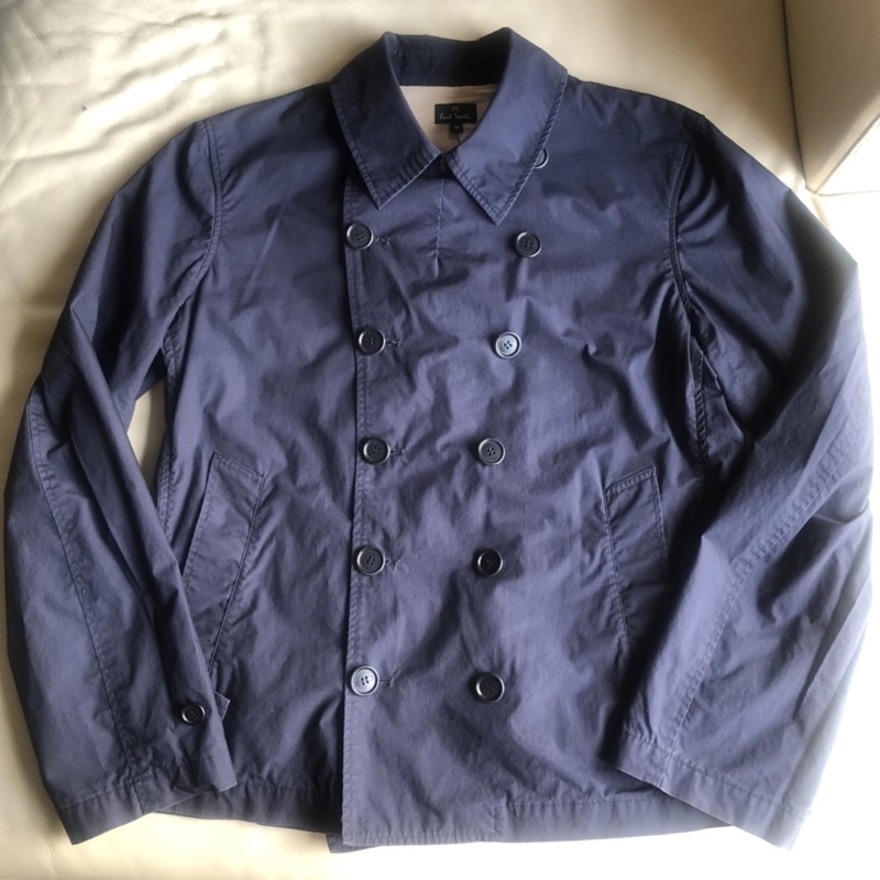 保證全新正品 Paul Smith PS 薄款 休閒 風衣 外套 size M 也 適合 L