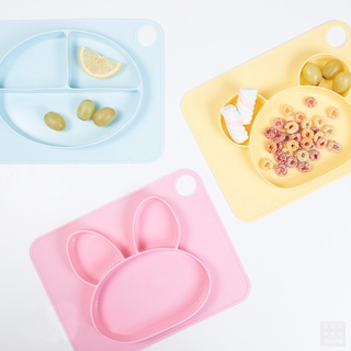 韓國大創 DAISO 分格矽膠餐盤 防水防滑 吸盤就餐桌墊 可掛式 可消毒 兒童餐具 食品餐具吸盤餐具