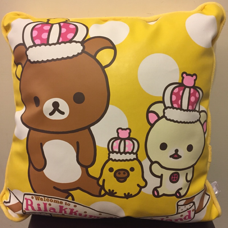 日本Rilakkuma 拉拉熊方型抱枕 午安枕 口水枕 靠枕 腰枕