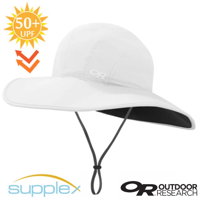 【美國 Outdoor Research】Oasis Sun Hat 防曬透氣健行大盤圓盤帽_264388-0002 白