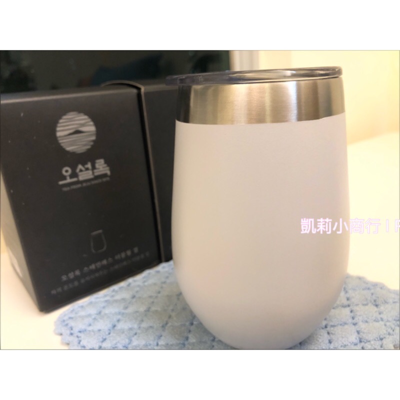 🥤現貨🥤韓國 O'sulloc 不鏽鋼雙層杯 330ml贈新品 water+飲品 雙層保溫杯