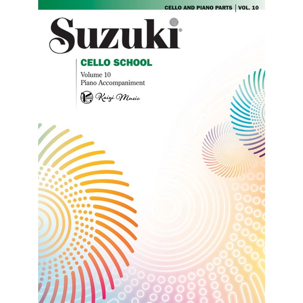【凱翊︱AF】鈴木大提琴教本第10冊(含鋼琴伴奏)Suzuki Cello Vol.10 Piano Acc