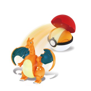 精靈寶可夢 Pokemon 變形系列 噴火龍 寶貝球 酷變 莊臣 正體中文代理版 玩具e哥 71744