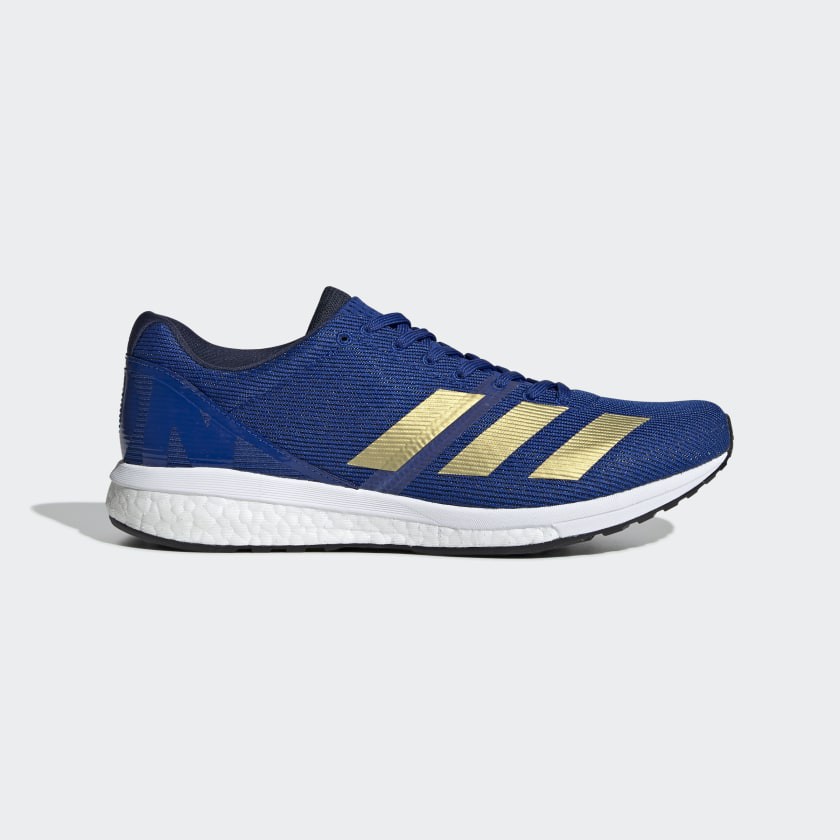 Adidas ADIZERO BOSTON 8男款深藍色跑鞋-NO.G28859