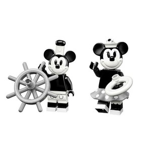 合售【積木2010】樂高 LEGO 71024 黑白 米奇 + 米妮 迪士尼人偶包 2代 (全新未拆袋)(1+2)