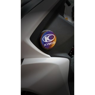 [反光片 專用貼紙]我愛 光陽 KYMCO 推廣貼紙 5.5CM 類鈦 彩鈦LOGO MARK 直上