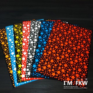 反光屋FKW 星星 DIY素材 3M工程級反光貼紙 可愛吸睛 車貼 車體改造 可愛圖案 防水耐曬 電腦切割適用