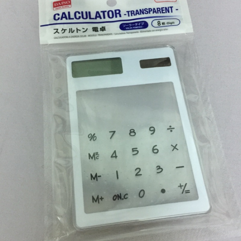 日本大創透明計算機 蝦皮購物