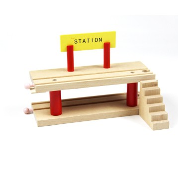 車站 吊橋 磁性 小火車 兒童 木製 軌道橋系列 拼圖 磁性軌道火車 湯瑪士小火車 兼容IKEA BRIO 班恩傑尼