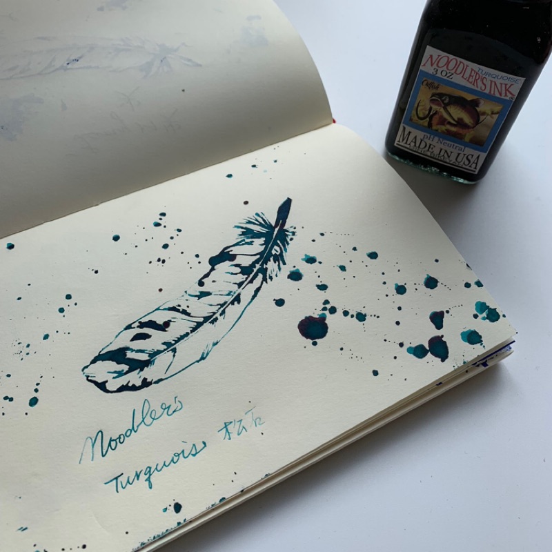 美國鯰魚 NOODLER'S INK Turquoise 松石  鋼筆墨水 3OZ 19005