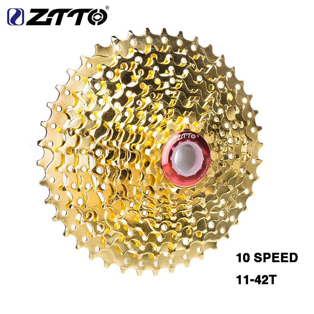 Ztto MTB Cogs 10S 飛輪 11-42T 飛輪金色 10 速 11-36T 飛輪山地自行車自行車鋼金色鏈輪