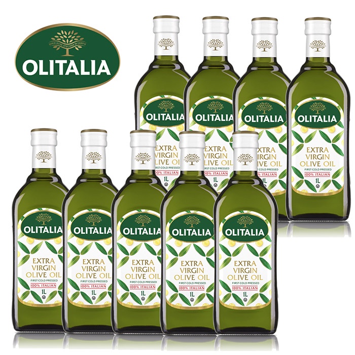 【奧利塔olitalia】特級初榨橄欖油1000ml *9瓶( A220006)現貨 效期一年以上 公司貨 1箱出貨原廠
