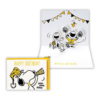 【莫莫日貨】全新 hallmark 日本原裝進口 正版 Snoopy 史努比 立體卡片 生日卡片 16391