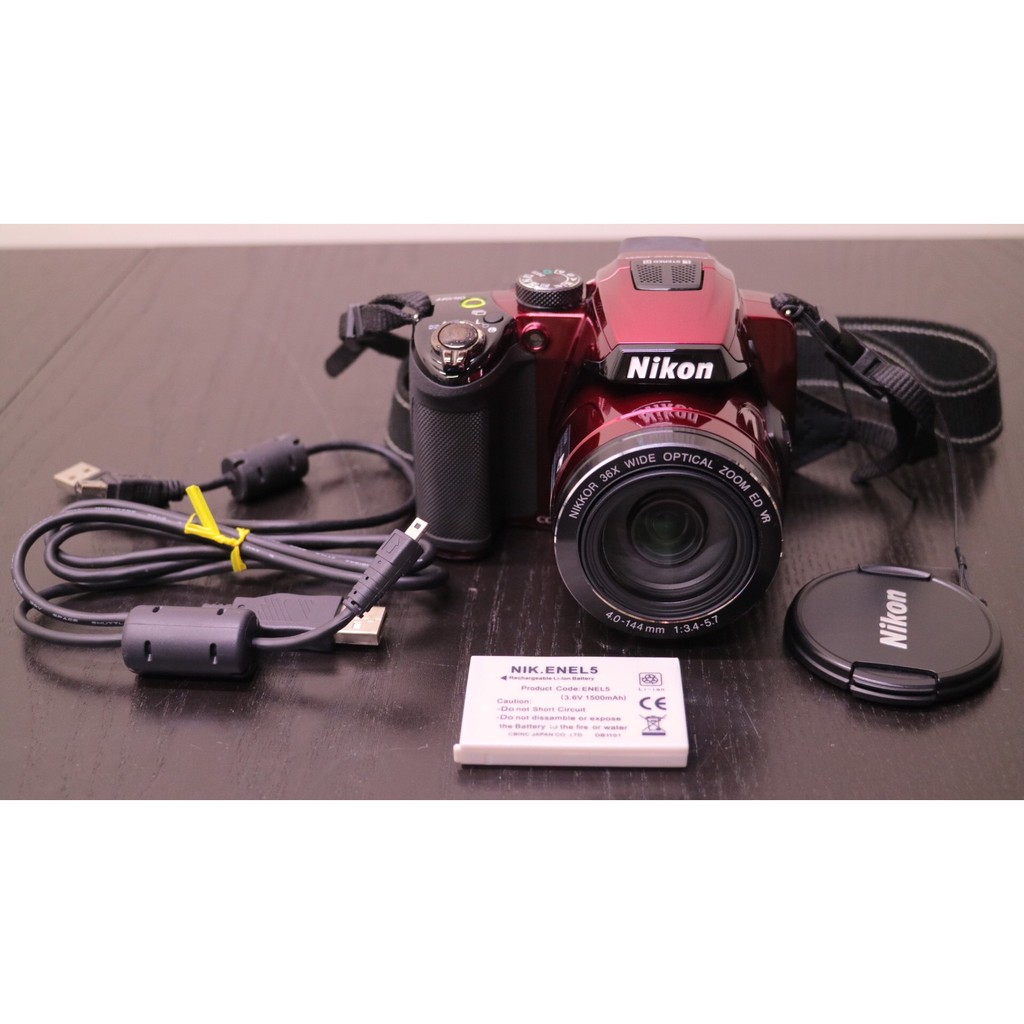 Nikon COOLPIX P500 紅色 類單眼相機 120百萬畫素 22.5mm 超廣角
