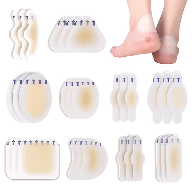 1pcs 凝膠腳跟保護鞋貼腳貼膠泡罩墊水膠體腳跟襯裡止痛膏足部護理