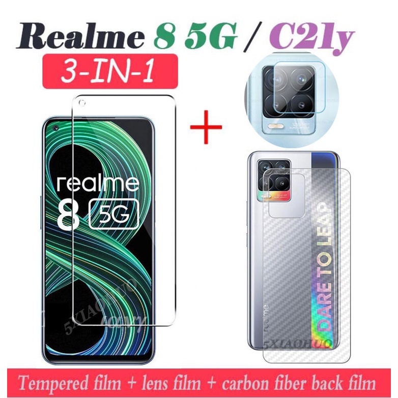 3in1 適用於 Realme 8i 8 5G 鋼化玻璃 Realme C21y 鋼化玻璃 Realme 8/8Pro7