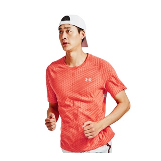 ➕鞋家➕ Under Armour UA 男 Streaker 運動 短袖 上衣 橘紅 1361473-690