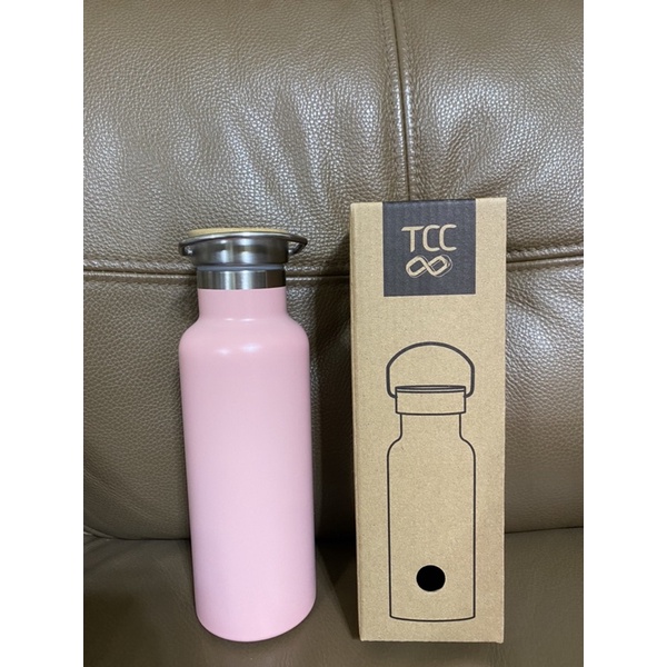500ML不鏽鋼保溫瓶 少女粉紅色 TCC台泥股東會紀念品