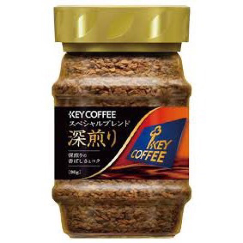 「即期出清2018/7/22」日本 KEYCOFFEE 深煎咖啡 即溶咖啡 90g 墨西哥 巴西 咖啡豆