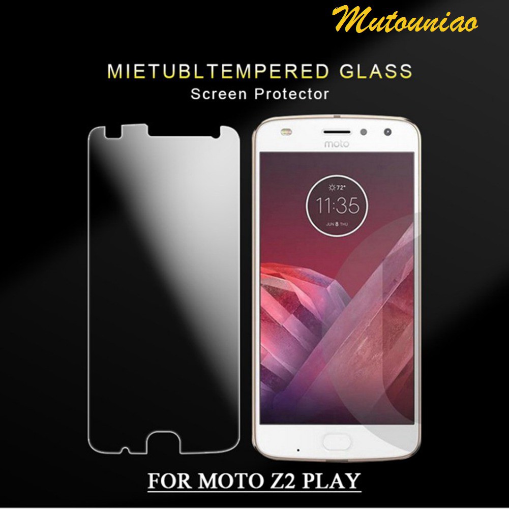 MOTOROLA 適用於摩托羅拉 Moto Z2 Play 9H 優質鋼化玻璃屏幕保護膜