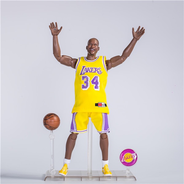 【多米諾】湖人隊34號歐尼爾 籃球迷 NBA籃球明星 模型可動玩具人偶 禮品 裝飾 公仔 擺飾 實況轉播 2K 運動電玩