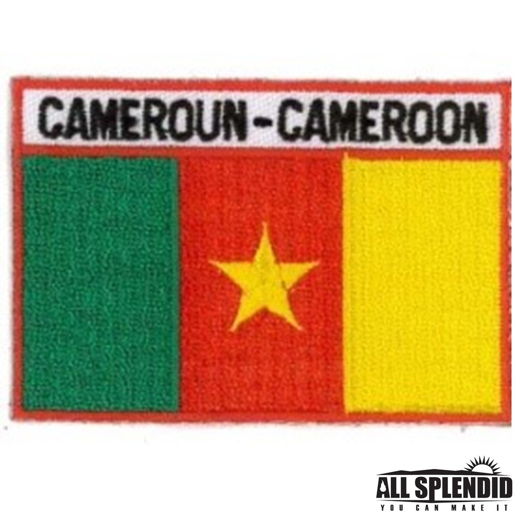 【A-ONE】喀麥隆 Cameroon 電繡 臂章 國旗 布標 個性 燙布 補破洞 繡布貼 熨燙 燙貼繡片