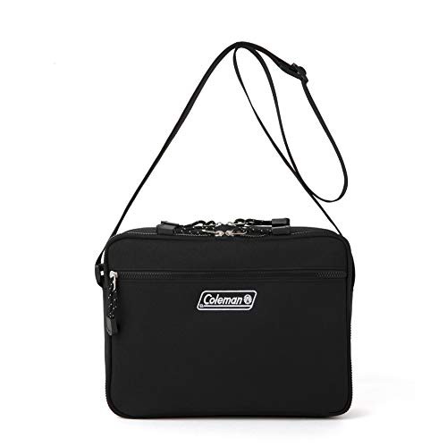 現貨 Amber 日雜附錄美國品牌coleman 科爾曼中性斜背包側背包休閒運動多口袋收納單肩包小方包黑色 蝦皮購物