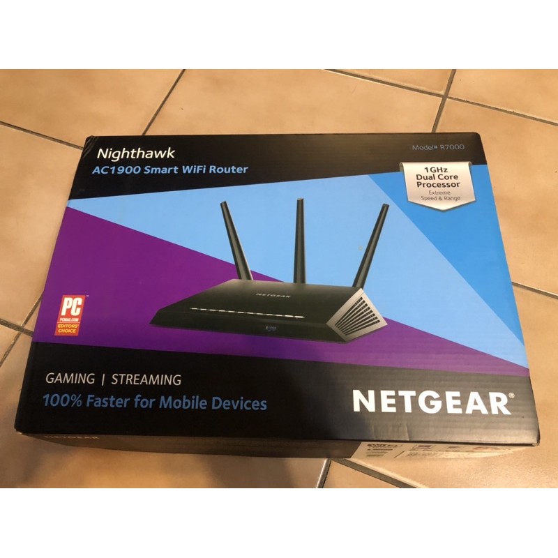 Netgear 夜鷹 Nighthawk R7000 11ac 1900Mbps 極速無線寬頻分享器