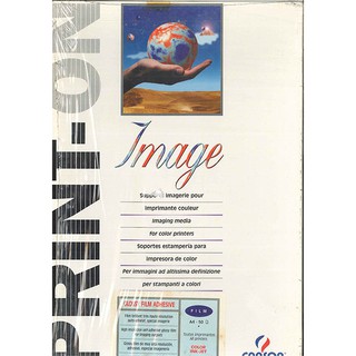canson print on Clossy film adhesive