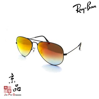 RAYBAN RB3025 002/4W 58mm 黑框 紅水銀片 飛官 雷朋太陽眼鏡 公司貨 JPG京品眼鏡 3025