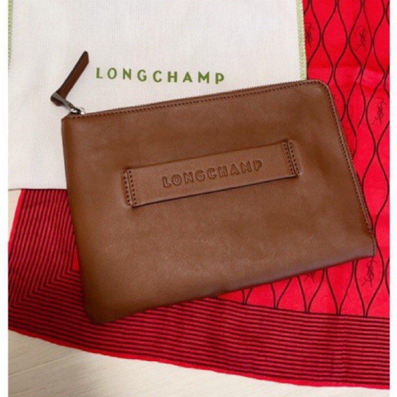 WUNI Vintage- Longchamp 手拿包 牛皮