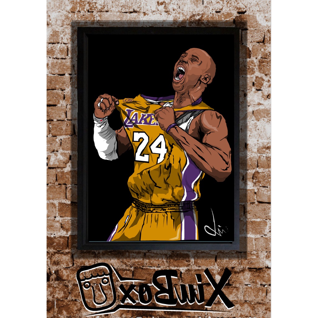 插畫拼圖相框 NBA 永遠的KOBE 傳奇球員人物 文創現貨