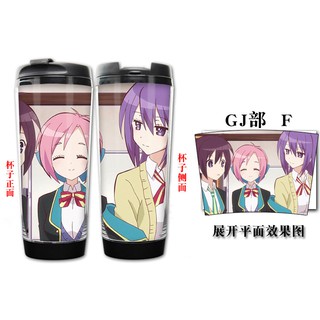 Gj部水杯子卡通動漫周邊天使真央皇紫音水杯雙層隔熱 蝦皮購物